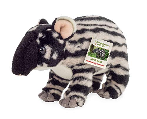 Teddy Hermann 92332 Tapir Baby 24 cm, Kuscheltier, Plüschtier, Sonderedition Teddy Hermann erklärt von Hermann Teddy