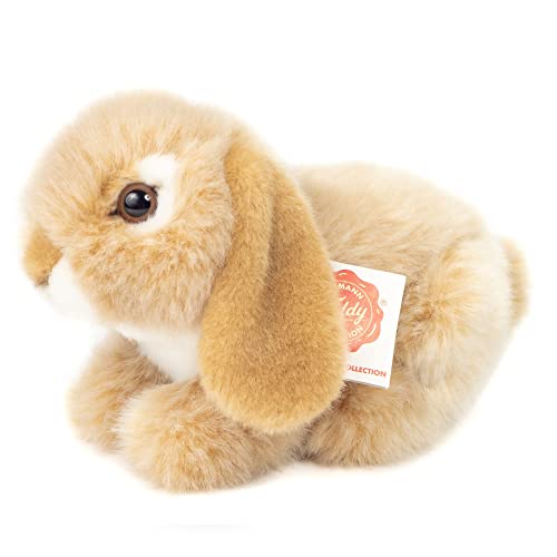 Teddy Hermann 93727 Widderkaninchen beige 18 cm, Kuscheltier, Plüschtier mit recycelter Füllung von Hermann Teddy