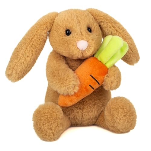 Teddy Hermann 93958 Häschen Lilly m. Möhre 23 cm, Kuscheltier, Plüschtier von Hermann Teddy