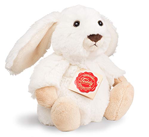 Teddy Hermann Herzekind 93856 Hase Häschen Poppi weiß 15 cm, Kuscheltier, Plüschtier mit recycelter Füllung von Hermann Teddy