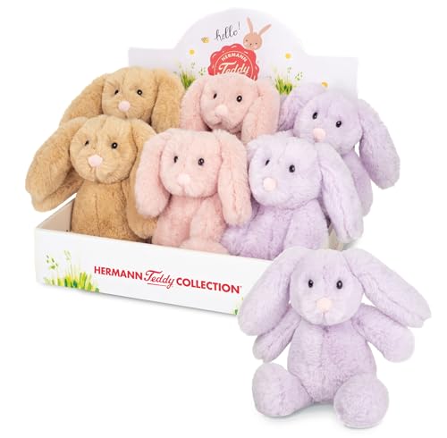 Teddy Hermann Herzekind 93967 Häschen 3-farb. sort. 20 cm, Kuscheltier, Plüschtier (zufällige Farbwahl) von Hermann Teddy
