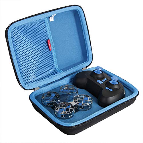 Hermitshell Hard Travel Case für SNAPTAIN Mini Drohne H823H (Schwarz + Blau) von Hermitshell