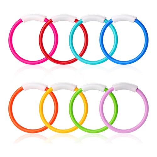 Hermosiey 8-Teiliges Tauchring-Poolspielzeug, Poolringe für Kinder, Unterwassertraining, Schwimmbecken-Tauchring-Spielzeug für Kinder, Langlebig Hermosiey 8-Teiliges Tauchring-Poolspielzeug, Poolringe für Kinder, Unterwassertraining, Schwimmbecken-Tauchring-Spielzeug für Kinder, Langlebig von Hermosiey