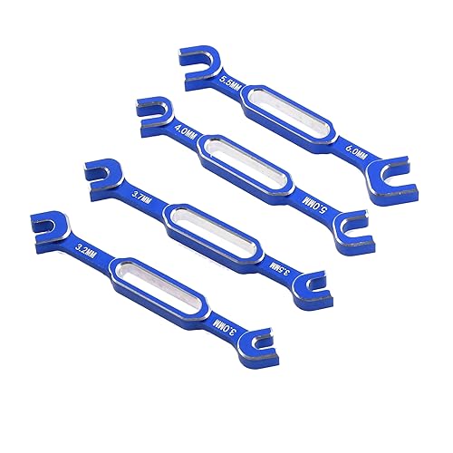 Hermosiey Schraubenschlüssel-Einstellung, Schubstangenschlüssel, Spannschloss-Mutter, Kugelgelenk-Entferner-Werkzeug für RC-Car-, 3/3,2/3,5/3,7/4/5/5,5/6 Mm, Blau Hermosiey Schraubenschlüssel-Einstellung, Schubstangenschlüssel, Spannschloss-Mutter, Kugelgelenk-Entferner-Werkzeug für RC-Car-, 3/3,2/3,5/3,7/4/5/5,5/6 Mm, Blau von Hermosiey