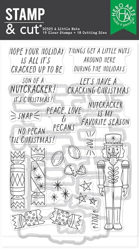 Hero Arts A Little Nuts Stempel- und Stanz-Set aus der Crackin' Christmas Collection von Hero Arts