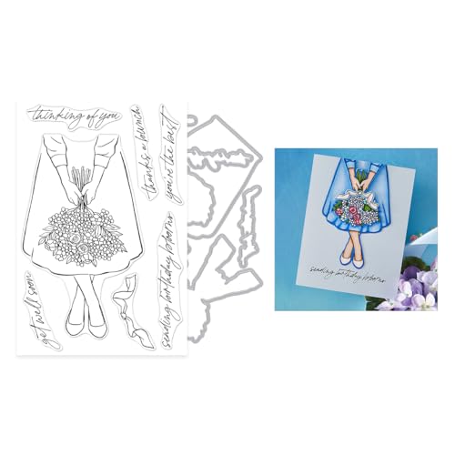Hero Arts Summer Bouquet Stempel & Zuschnitt-Set aus der Seaside Blooms Kollektion von Hero Arts