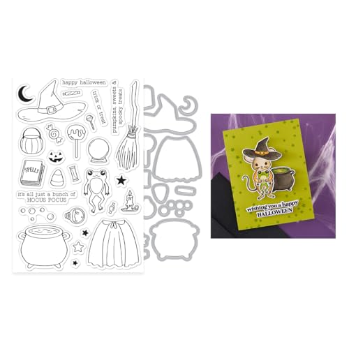 Hero Arts Tricks and Treats Stempel- und Schnitt-Set aus der Hocus Pocus Kollektion von Hero Arts