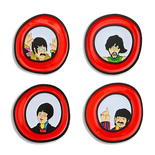 Eaglemoss Hero Collector The Beatles: Yellow Submarine Bullauge Pin Badge Box Set | The Beatles Pin Badge Collection | Modell Replica von Hero Collector