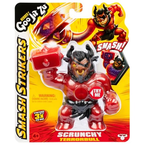 BANDAI CO42796 Heroes von GOO JIT Zu Actionfigur, entdecken Sie die neuen Smash Strikers Horror Bull-Figur, Knet- und Stretch-Figur, Mehrfarbig von Heroes of Goo Jit Zu