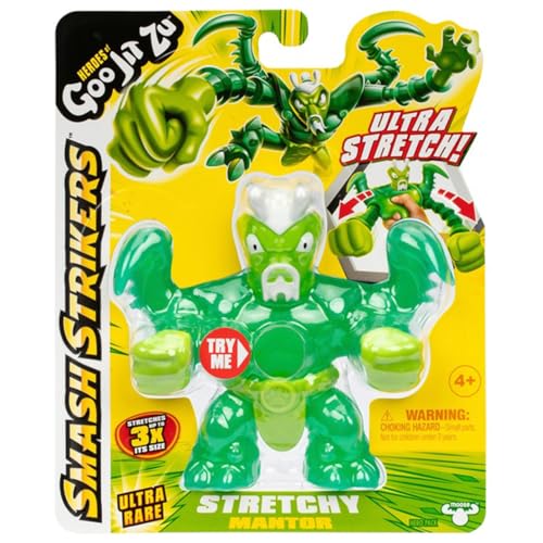 BANDAI CO42842 Heroes von GOO JIT Zu Actionfigur, entdecken Sie die neuen Smash Strikers Mantor-Figur, Knet- und Stretch-Figur, Mehrfarbig von Heroes of Goo Jit Zu