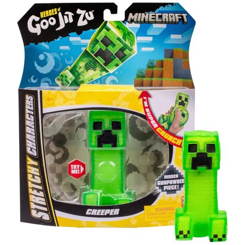BANDAI CO42959 Heroes de GOO JIT Zu Actionfigur, Minecraft-Universum, Creeper, Grob und Crusher, Mehrfarbig von Heroes of Goo Jit Zu