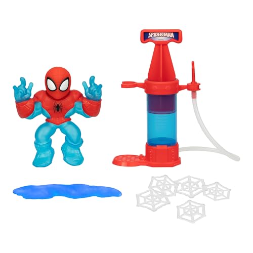 Heroes of GOO JIT Zu Marvel Hero Creator Spider-Man with 3 Unique GOO Fillings, Mix, Fill & Create Your Own Stretchy Spider-Man Action Figur, Mix, Fill & Create Again and Again von Heroes of Goo Jit Zu