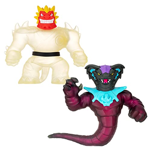 Heroes of Goo Jit Zu Glow Shifters Versus-Packung mit 2 super Stretchy Figuren: Blazagon vs Viper; mit Glow-in-The-Dark-Schleimfüllung und einzigartiger Glibber-Verwandlung Heroes of Goo Jit Zu Glow Shifters Versus-Packung mit 2 super Stretchy Figuren: Blazagon vs Viper; mit Glow-in-The-Dark-Schleimfüllung und einzigartiger Glibber-Verwandlung von Heroes of Goo Jit Zu
