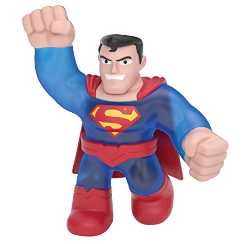 Heroes of Goo Jit Zu, super Stretchy Action-Figur mit einzigartiger Füllung, lizenzierte DC-Edition: Superman Rot/Blau. von Heroes of Goo Jit Zu