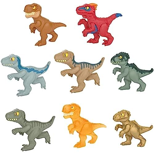 Heroes of Goo Jit Zu Jurassic World Minis S1 8 Pack: Dinosaurier-Aktionsfiguren, Stretch bis zu 4x Originalgröße, Unisex, Alter 4+ von Heroes of Goo Jit Zu