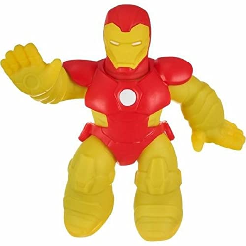 Heroes of Goo Jit Zu Marvel-Helden-Packung. Der unbesiegbare Iron Man elastisch, 11,5 cm groß, 14375 von Heroes of Goo Jit Zu