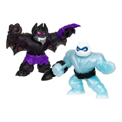 Heroes of Goo Jit Zu Meteor Madness Doppelpacks, Flame Blazagon gegen Cacticus & Pantaro gegen Sludgewing, mit Meteor-Kampfhandschuhwaffe, bis auf die dreifache Größe dehnbar von Heroes of Goo Jit Zu