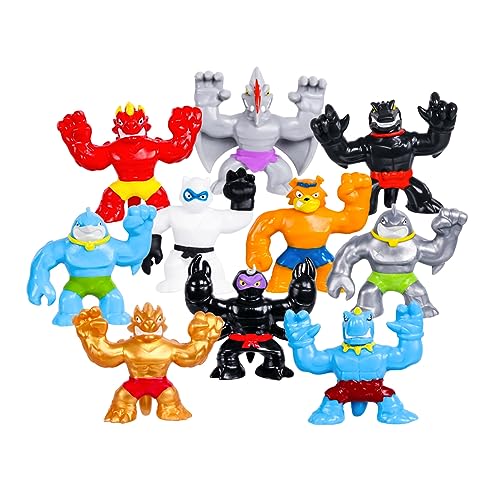 Heroes of Goo Jit Zu Minis Mega 10er-Pack Stretch, Squish, Battle mit 10 Mini in einer Packung! von Heroes of Goo Jit Zu