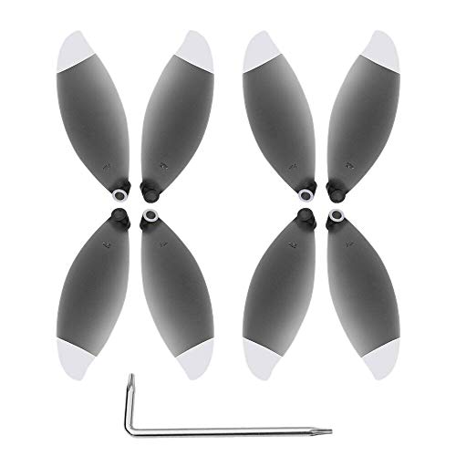 Herold 8 Stück Propellerzubehör für Ersatzventilatorzubehör für Drohne Parrot Anafi (Schwarz und Weiß) von Herold