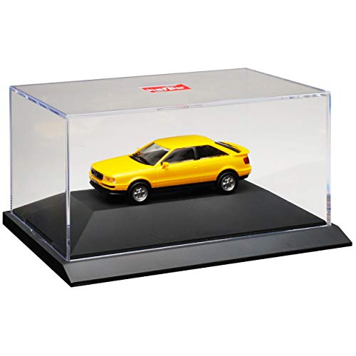 A-U-D-I 80 B3 Coupe Gelb 1986-1991 mit Sockel und Vitrine H0 1/87 Herpa Modell Auto A-U-D-I 80 B3 Coupe Gelb 1986-1991 mit Sockel und Vitrine H0 1/87 Herpa Modell Auto von Herpa A-U-D-I