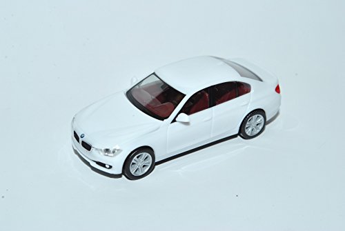 B*M*W 3er F30 Limousine Weiss Ab 2011 H0 1/87 Herpa Modell Auto mit individiuellem Wunschkennzeichen von Herpa B-M-W