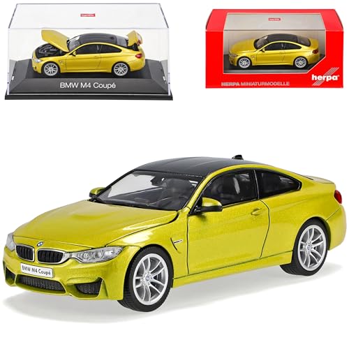 B*M*W 4er M4 F82 Coupe Austin Gelb Metallic Ab 2014 1/43 Herpa Modell Auto von Herpa B-M-W