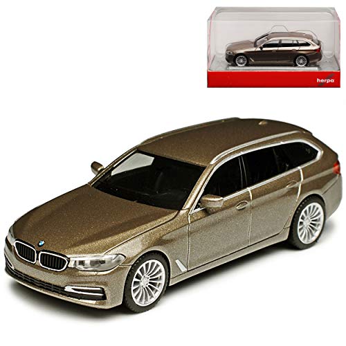 B-M-W 5er G31 Touring Kombi Atlaszeder Grau Metallic Ab 2017 H0 1/87 Herpa Modell Auto von Herpa B-M-W