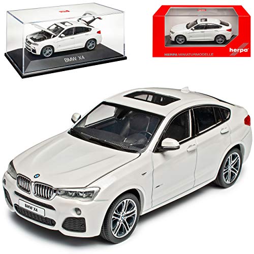 B*M*W X4 F26 SUV Weiss Ab 2014 1/43 Herpa Modell Auto mit individiuellem Wunschkennzeichen von Herpa B-M-W