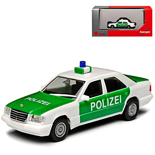 Mercedes-B E-Klasse W124 Limousine Polizei 1984-1997 H0 1/87 Herpa Modell Auto von Herpa Mercedes-Benz