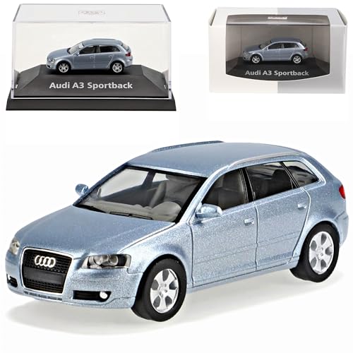 A-U-D-I A3 A 3 Sportback Silber Ho H0 1/87 Herpa Modellauto Modell Auto von Herpa Miniaturmodelle GmbH