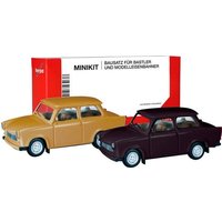 Herpa 013901-002 H0 PKW Modell Trabant 601 Limousine, samtocker und rallyeschwarz von Herpa Miniaturmodelle GmbH