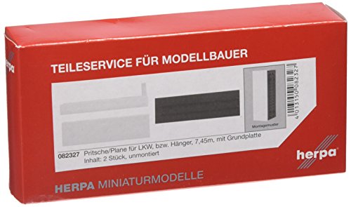 herpa 082327 082327-Abdeckung für Plattform mit Grundplatte 7,45 m Inhalt 2 Stück, S herpa 082327 082327-Abdeckung für Plattform mit Grundplatte 7,45 m Inhalt 2 Stück, S von herpa
