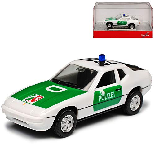 Porsche 924 Coupe Weiss Polizei 1976-1988 H0 1/87 Herpa Modell Auto von Herpa Porsche