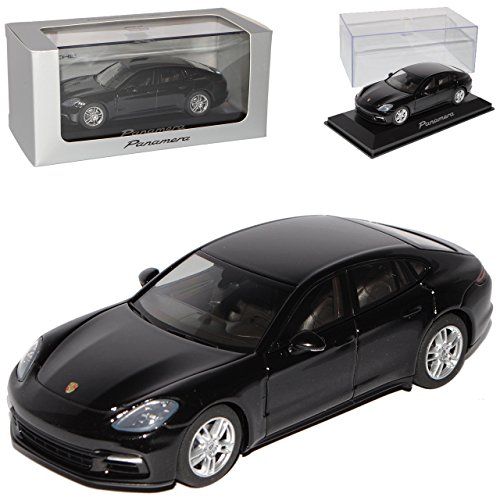 Herpa Porsche Panamera G2 2. Generation Tief Schwarz Metallic Ab 2016 1/43 Modell Auto von Herpa Porsche