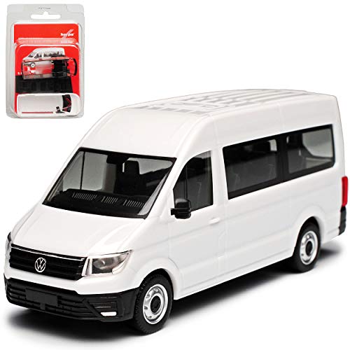 Volkwagen Crafter Transporter Hochdach Personen Weiss 2. Generation Ab 2016 Bausatz Kit H0 1/87 Herpa Modell Auto mit individiuellem Wunschkennzeichen von Herpa VW