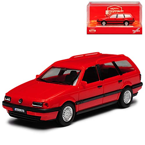 Volkwagen Passat B3 Variant Kombi Rot 1988-1993 H0 1/87 Herpa Modell Auto mit individiuellem Wunschkennzeichen Volkwagen Passat B3 Variant Kombi Rot 1988-1993 H0 1/87 Herpa Modell Auto mit individiuellem Wunschkennzeichen von Herpa VW