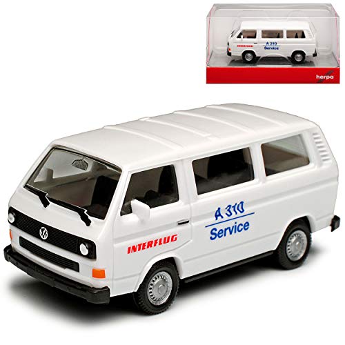 Volkwagen T3 Bus Weiss Interflug Personen Transporter 1979-1992 H0 1/87 Herpa Modell Auto Volkwagen T3 Bus Weiss Interflug Personen Transporter 1979-1992 H0 1/87 Herpa Modell Auto von Herpa VW