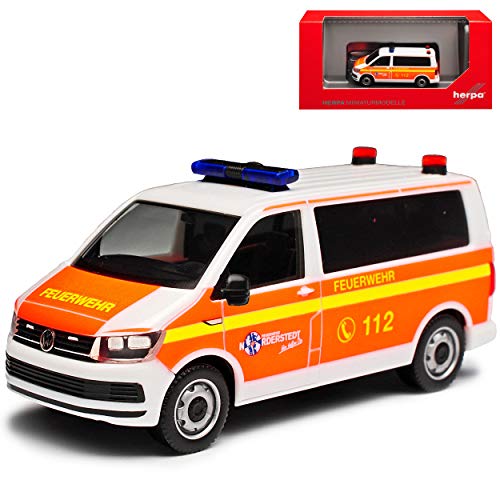 Volkwagen T6 Multivan Personen Transporter Feuerwehr FFW Norderstedt Rot Weiss T5 Ab 2. Facelift 2015 H0 1/87 Herpa Modell Auto von Herpa VW