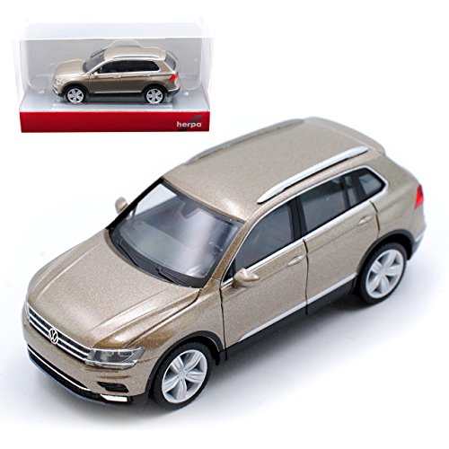 Volkwagen Tigaun II Titanium Beige Metallic 2. Generation Ab 2015 H0 1/87 Herpa Modell Auto von Herpa VW