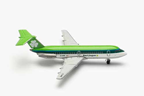 herpa 534826 BAC1-11-200 1/500 AER Lingus BAC 1-11-200 – Ei-ANE St Mel Modell Flugzeug Modellbau Miniaturmodelle Sammlerstück, Mehrfarbig von herpa