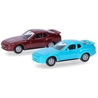 HERPA 012768-004 1:87 MiniKit: Porsche 944, blau/rot von Herpa