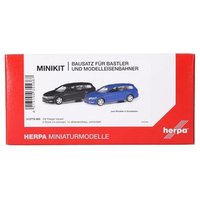 HERPA 013772-003 1:87 MiniKit: Volkswagen (VW) Passat Variant, schwarz und ultramarinblau (2 Stück) von Herpa