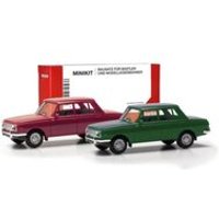 HERPA 013918-002 1:87 MiniKit: Wartburg 353 '66, 2er Set, Karminrot / Atlantikgrün HERPA 013918-002 1:87 MiniKit: Wartburg 353 '66, 2er Set, Karminrot / Atlantikgrün von Herpa