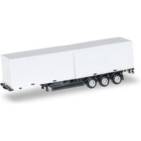 HERPA 076494-002 1:87 40 ft. Containerchassis Krone mit 2 x 20 ft. Container, Chassis schwarz HERPA 076494-002 1:87 40 ft. Containerchassis Krone mit 2 x 20 ft. Container, Chassis schwarz von Herpa