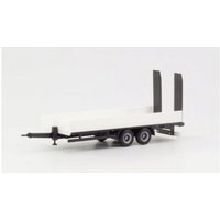 HERPA 076913 1:87 LKW Tieflade-Tandemanhänger mit Auffahrrampen, weiß HERPA 076913 1:87 LKW Tieflade-Tandemanhänger mit Auffahrrampen, weiß von Herpa