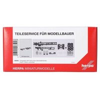HERPA 085946 1:87 Teileservice Fahrgestell 3achs Volvo Schweden, (2 Stück) von Herpa