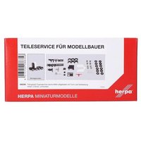 HERPA 086356 1:87 Teileservice: Fahrgestell Zugmaschine 4achs MAN luftgefedert mit Turm und Verkleidung (2 Stück) von Herpa