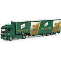 HERPA 152976 1:87 Mercedes-Benz Actros L Jumboplanen-Sattelzug "Wernesgrüner" HERPA 152976 1:87 Mercedes-Benz Actros L Jumboplanen-Sattelzug "Wernesgrüner" von Herpa