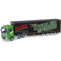 HERPA 306553 1:87 MAN TGX XXL 6x2 Meusburger-Sattelzug "Kübler Big Box" HERPA 306553 1:87 MAN TGX XXL 6x2 Meusburger-Sattelzug "Kübler Big Box" von Herpa