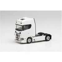 HERPA 310116-004 1:87 Scania CS 20 Hochdach Zugmaschine mit Lampenbügel und Rammschutz, weiß von Herpa